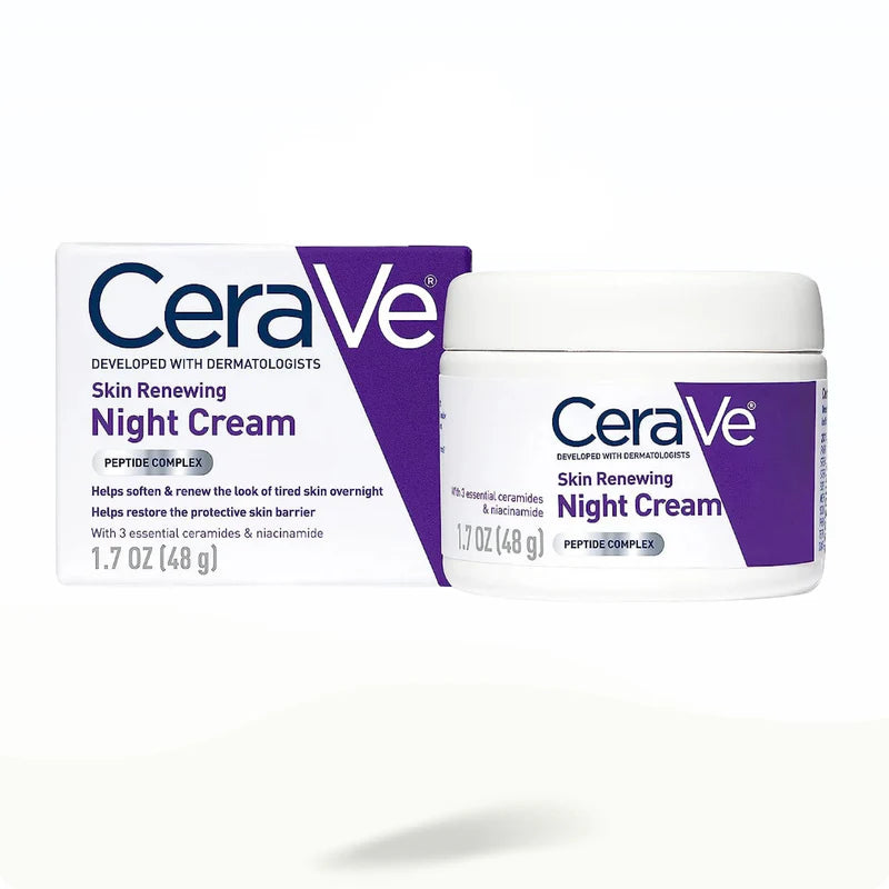 CeraVe Skin Renewing Night Cream – Restorative Overnight Moisturizer (48g)