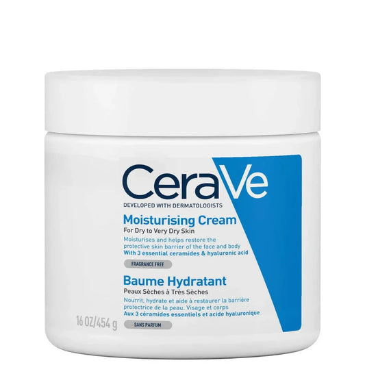 CeraVe Moisturising Cream Pot – Intensive Hydration with Ceramides for Dry to Very Dry Skin (454g)