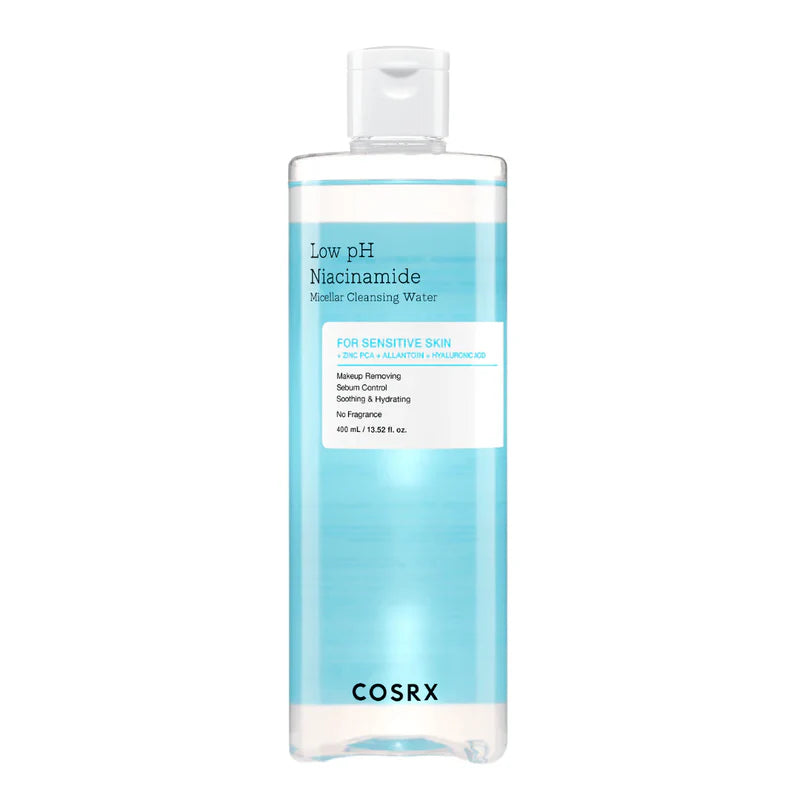 COSRX Low pH Niacinamide Micellar Cleansing Water – Gentle Makeup Remover & Skin Brightener