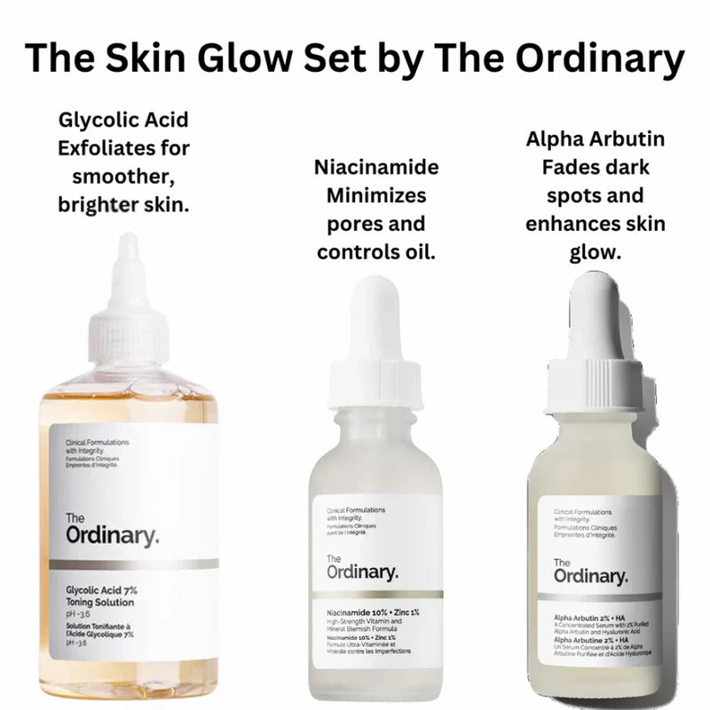 The Skin Glow Set by The Ordinary – Brighten, Hydrate & Glow