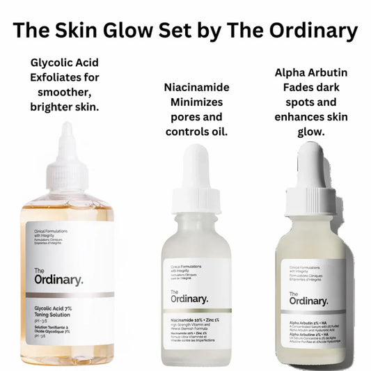 The Skin Glow Set by The Ordinary – Brighten, Hydrate & Glow