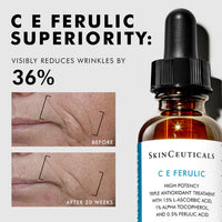SkinCeuticals C E Ferulic® – Vitamin C Antioxidant Serum with 15% L-Ascorbic Acid 30mL