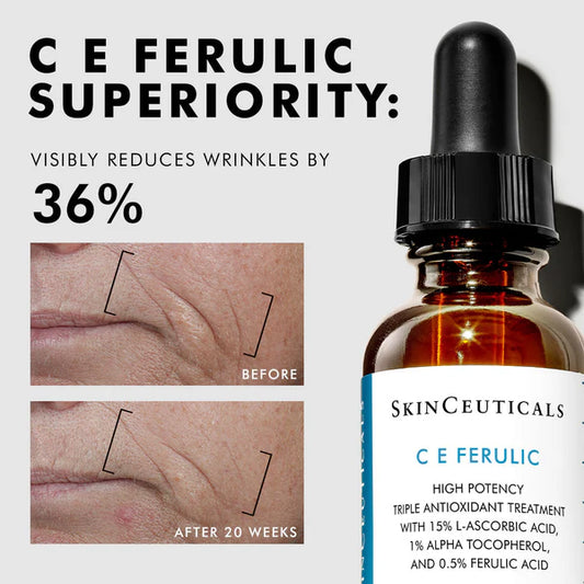 SkinCeuticals C E Ferulic® – Vitamin C Antioxidant Serum with 15% L-Ascorbic Acid 30mL