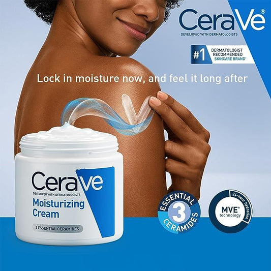 CeraVe Moisturizing Cream – Intense Hydration for Dry to Very Dry Skin (340g)