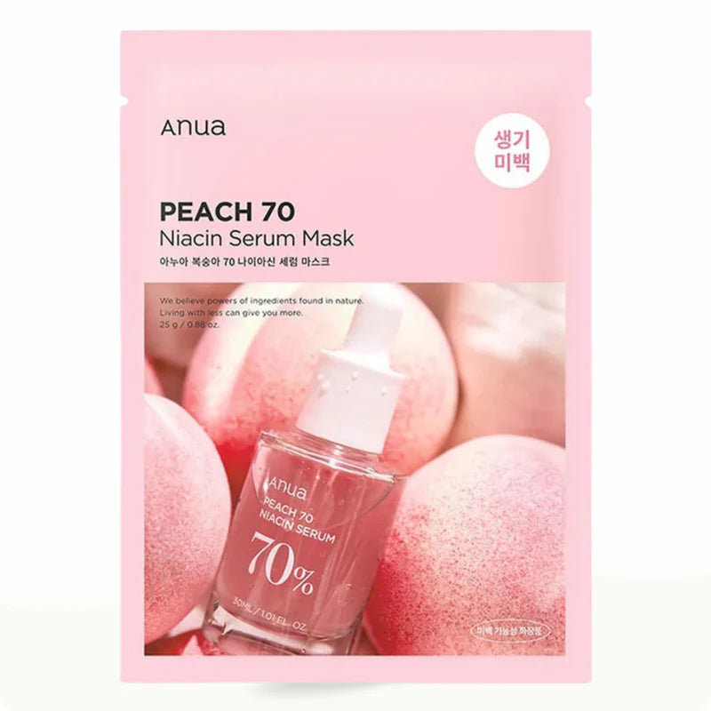 Anua Peach 70 Niacin Serum Mask – Brightening & Hydrating Sheet Mask