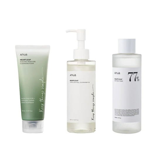 ANUA Dry Skin Trio – Deep Hydration & Nourishment for Dry, Dehydrated Skin
