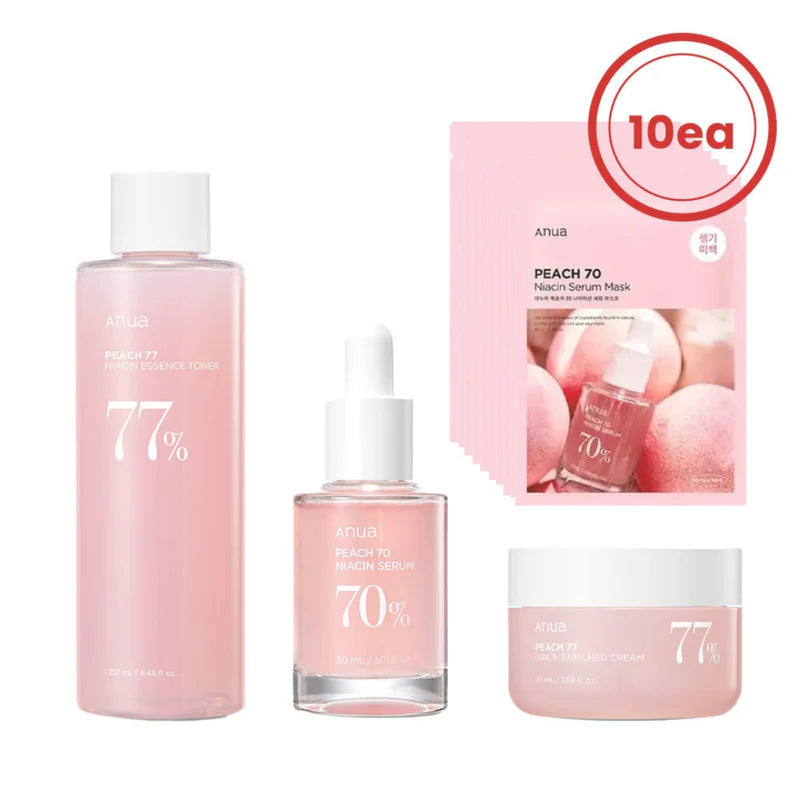 ANUA Peach Brightening Set – Radiance Boosting Skincare Duo