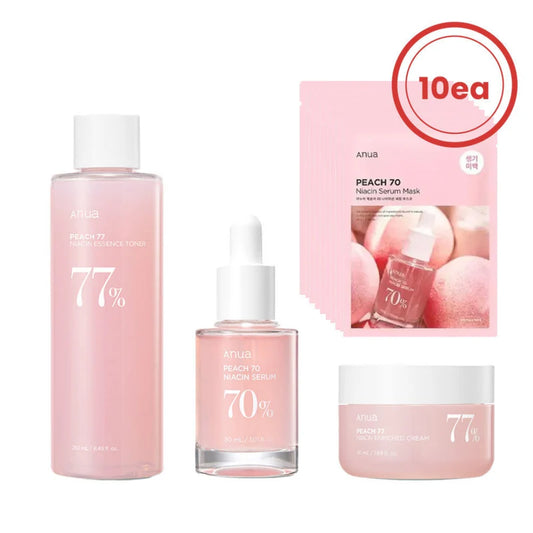 ANUA Peach Brightening Set – Radiance Boosting Skincare Duo