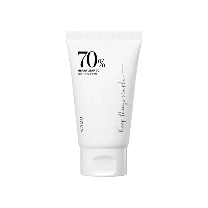 Anua Heartleaf 70% Soothing Cream – Calming Moisture for Sensitive, Irritated Skin
