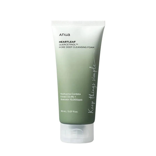 Anua Heartleaf Quercetinol Pore Cleansing Foam – Gentle Deep Cleansing and Soothing Formula
