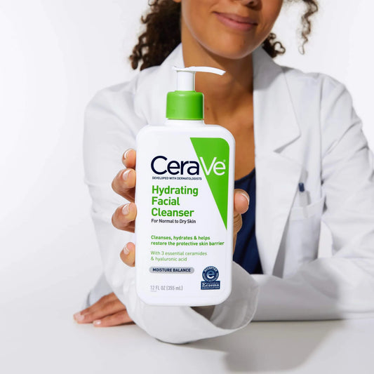 CeraVe Hydrating Facial Cleanser – Gentle Cleanser for Normal to Dry Skin (355ml)