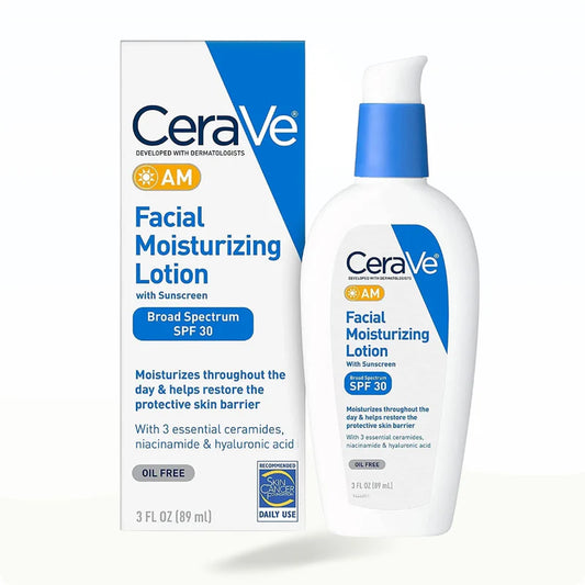 CeraVe AM Facial Moisturising Lotion SPF 30 – Daily Hydration & Sun Protection (89ml)