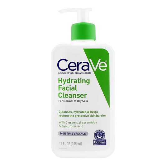 CeraVe Hydrating Facial Cleanser – Gentle Cleanser for Normal to Dry Skin (355ml)