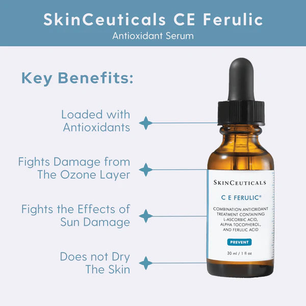 SkinCeuticals C E Ferulic® – Vitamin C Antioxidant Serum with 15% L-Ascorbic Acid 30mL