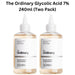 The Ordinary Glycolic Acid 7% Toning Solution (Two Pack) – Glow Twice as Bright!