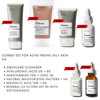 Oily & Acne-Prone Skin Combo – Control Oil, Clear Breakouts, and Soothe Skin