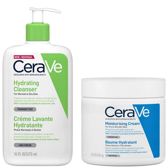 CeraVe Cleanser Large Duo – Daily Hydration & Deep Clean (2 x 473ml)