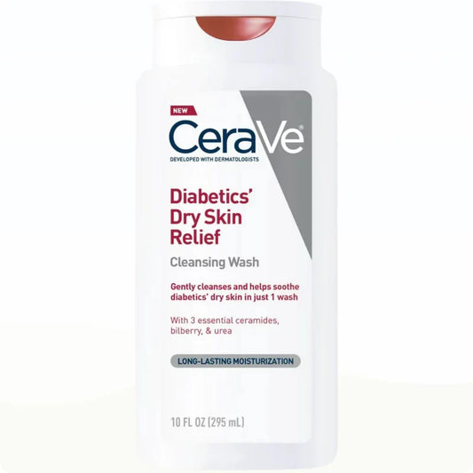 CeraVe Diabetics Dry Skin Relief Cleansing Wash – Gentle Care for Sensitive Diabetic Skin