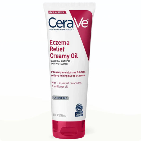 CeraVe Eczema Relief Creamy Oil – Soothing Care for Dry, Itchy & Eczema-Prone Skin (237ml)