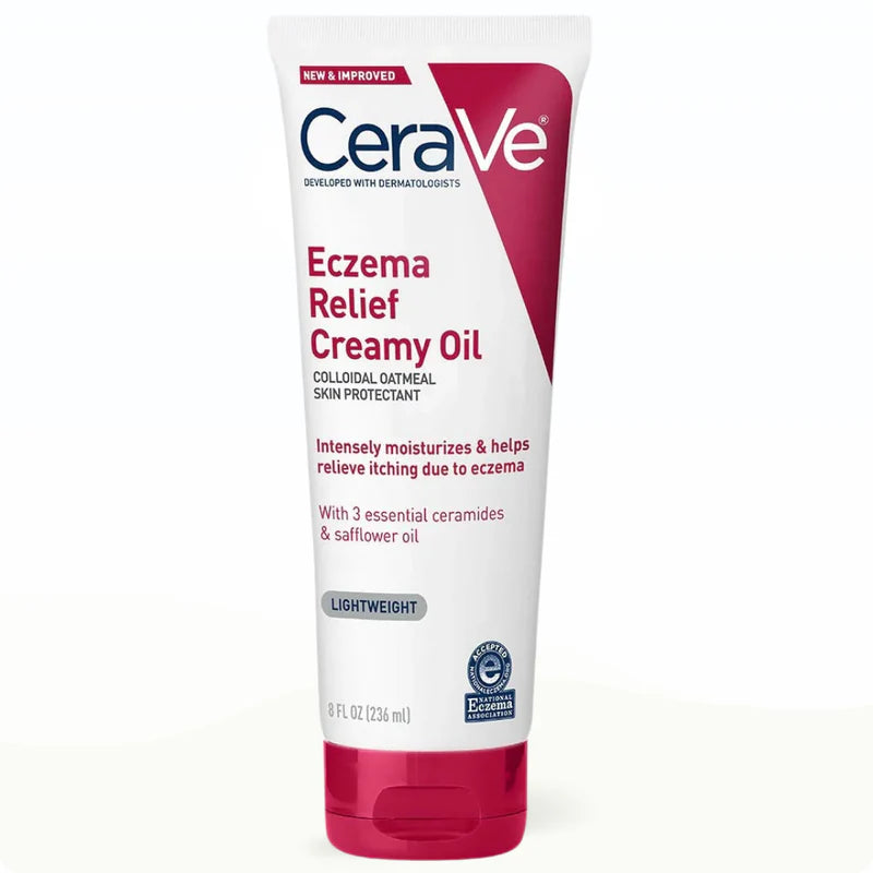 CeraVe Eczema Relief Creamy Oil – Soothing Care for Dry, Itchy & Eczema-Prone Skin (237ml)
