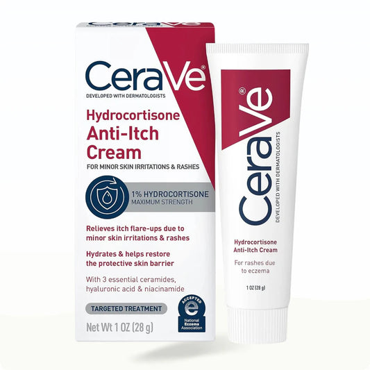 CeraVe Hydrocortisone Anti-itch Cream – Fast Relief for Itchy, Irritated Skin