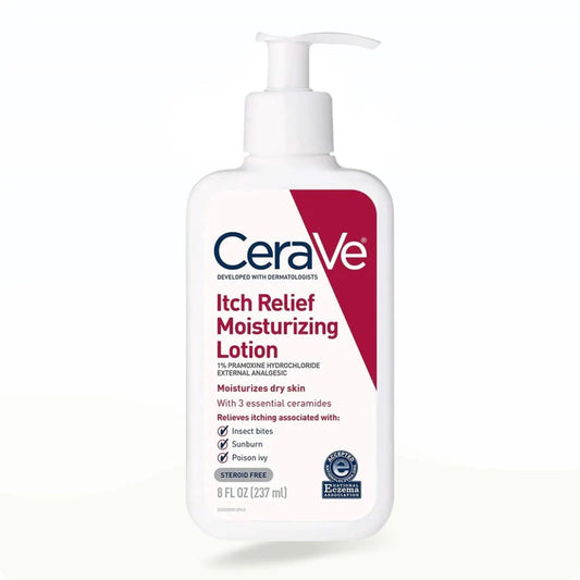 CeraVe Itch Relief Moisturizing Lotion – Instant Soothing for Dry, Itchy, and Irritated Skin (237ml)