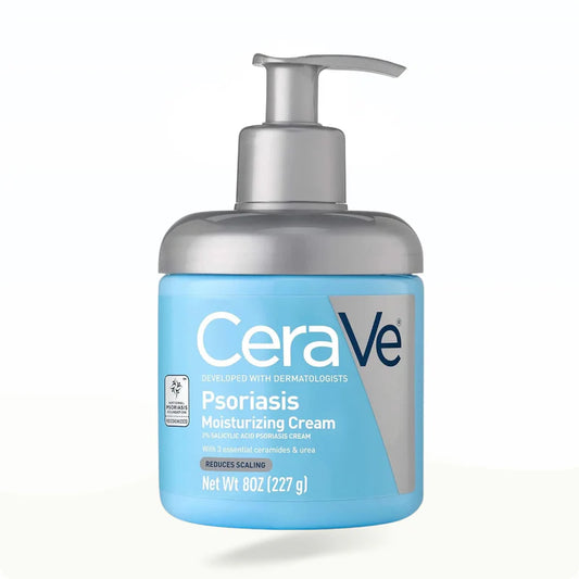 CeraVe Psoriasis Moisturizing Cream – Soothing Relief for Itchy, Flaky Skin (2% Salicylic Acid, 227g)