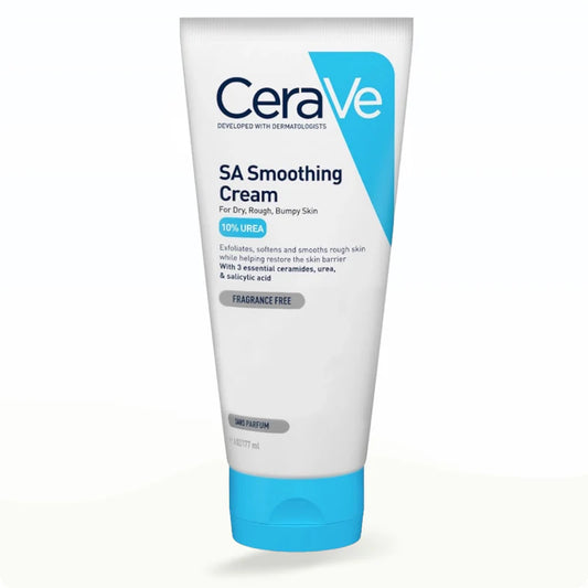 CeraVe SA Smoothing Cream – Exfoliate & Hydrate Rough, Dry, Bumpy Skin (340g)