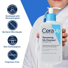 CeraVe Renewing SA Cleanser – Gentle Exfoliating Cleanser for Normal Skin (237ml)