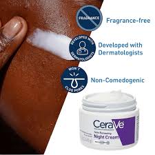 CeraVe Skin Renewing Night Cream – Restorative Overnight Moisturizer (48g)