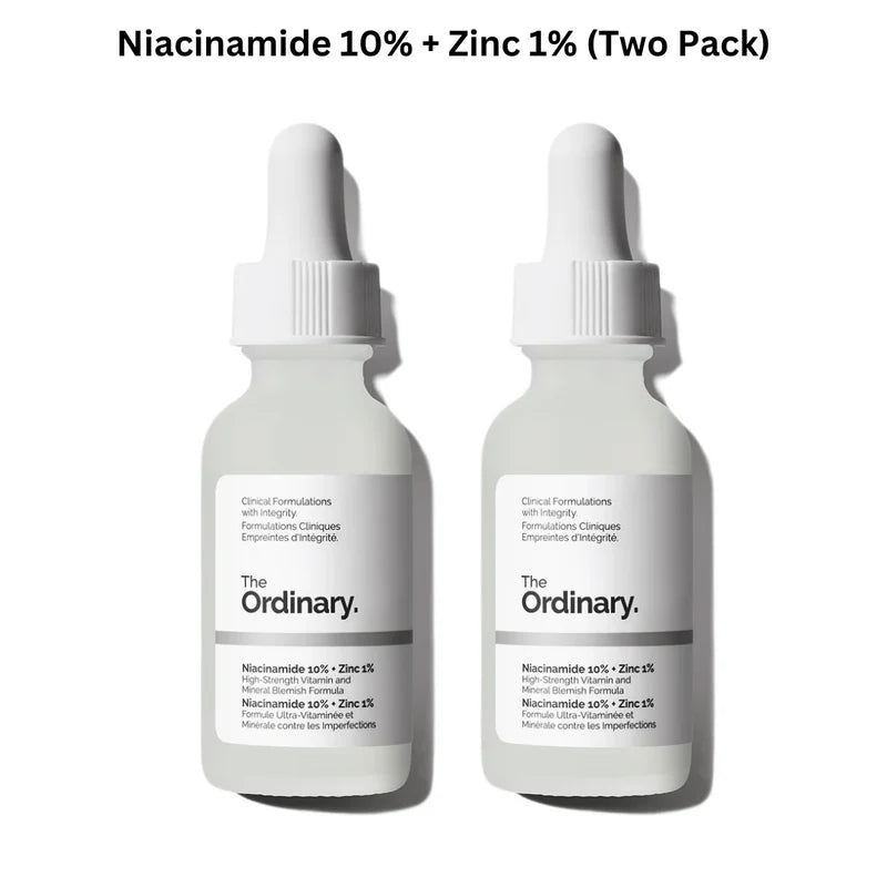 Niacinamide 10% + Zinc 1% (Two Pack) – Clear & Balanced Skin Duo