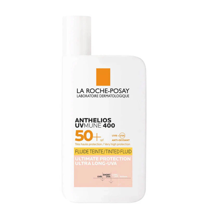 La Roche-Posay Anthelios UVMune 400 Tinted Fluid SPF50+ – Advanced Daily Sun Protection with Natural Tint (50ml)