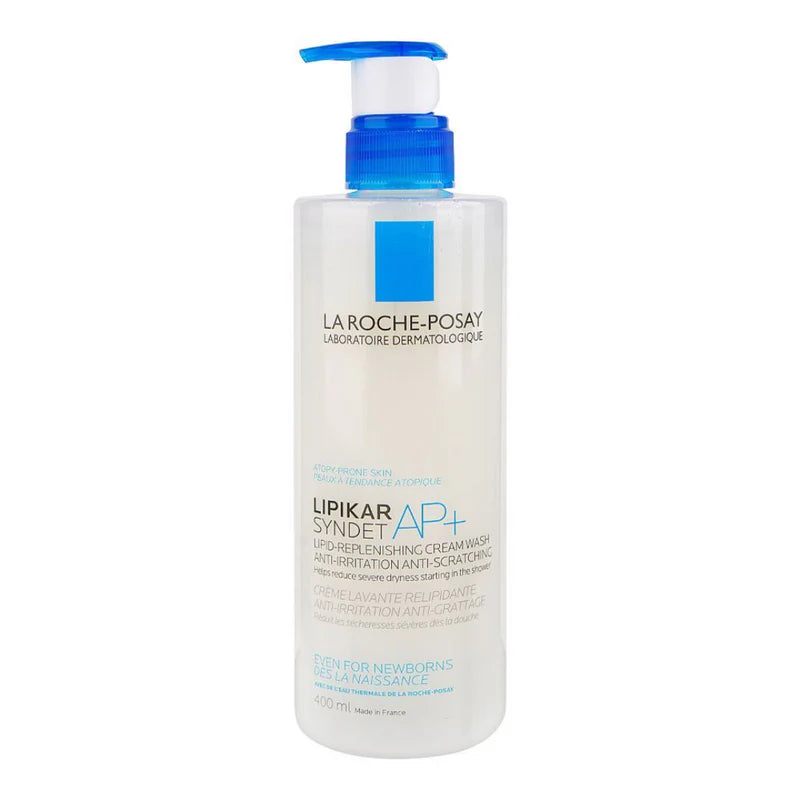 La Roche-Posay Lipikar Syndet AP+ Body Wash – Gentle Cream Cleanser for Dry, Eczema-Prone Skin (400ml)