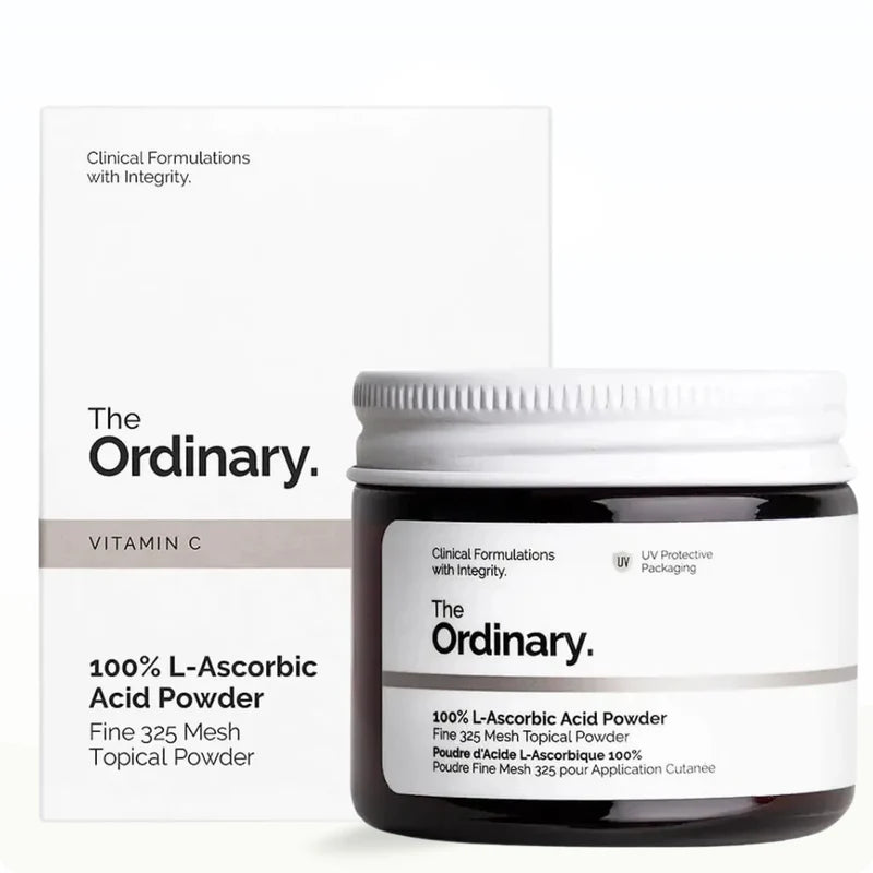 100% L-Ascorbic Acid Powder – Pure Vitamin C Booster for Brighter, Even-Toned Skin